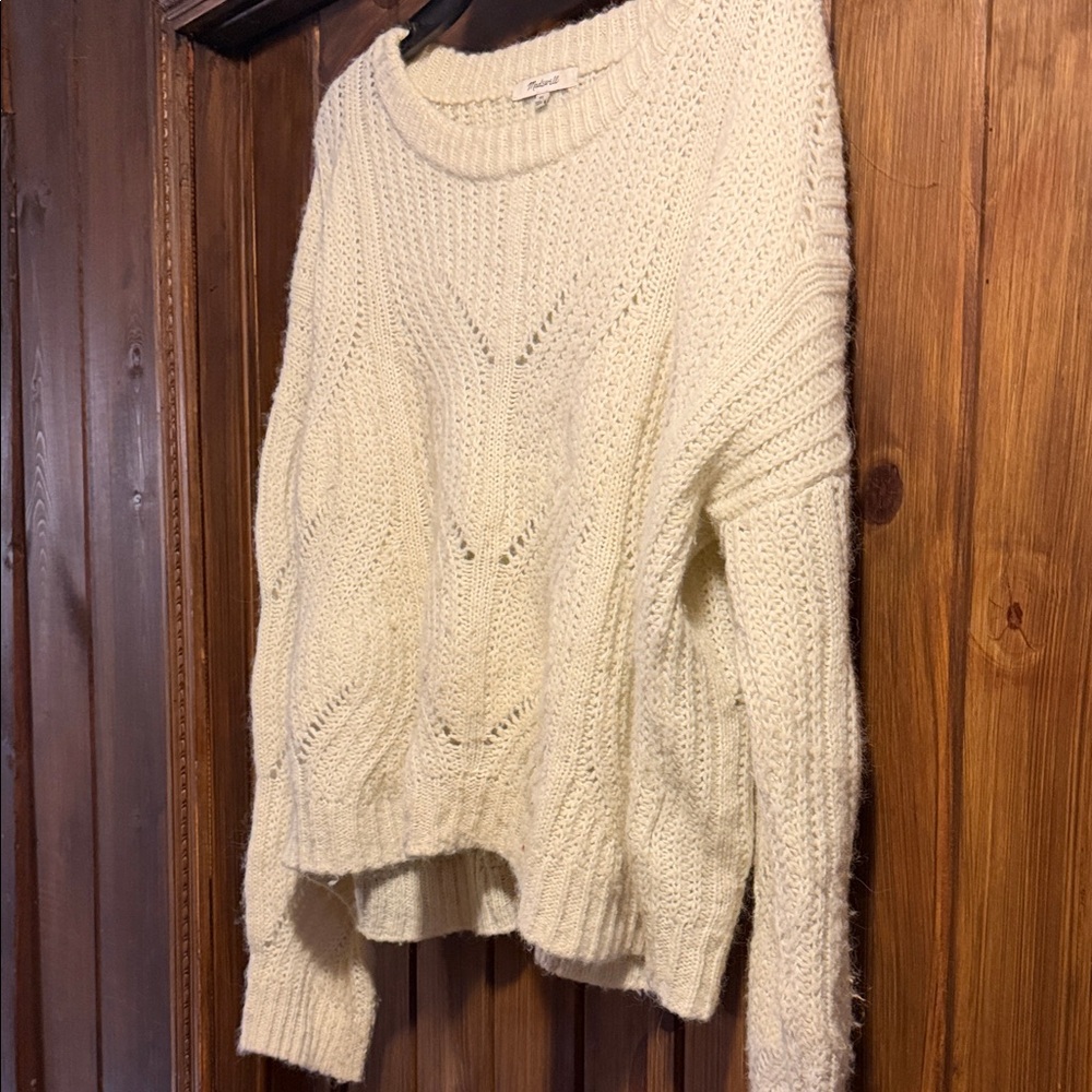 Madewell soft Cozy Cream Sweater